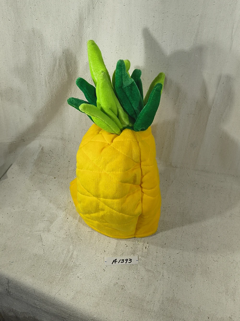 Plush Pineapple Hat - Yellow & Green Adjustable